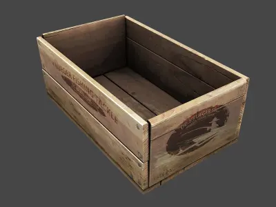 Old Crate  Low-poly 3D model purchase