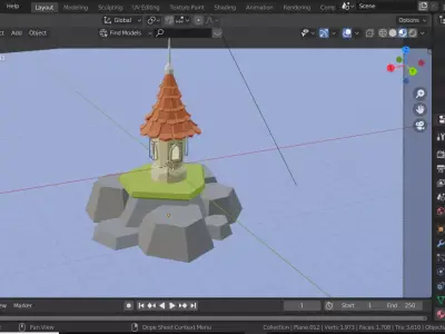 castel 3D model