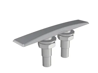 Osculati Style Folding Cleat 238mm 3D model