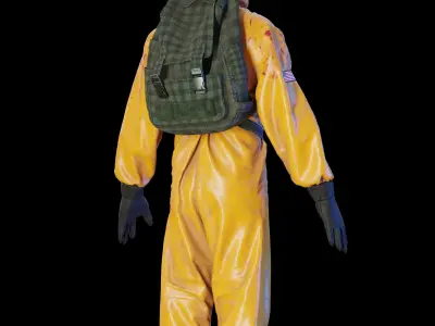 Hazmat suit 3D model