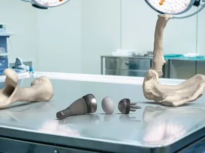  Shoulder Joint Implant with Humerus and Scapula 