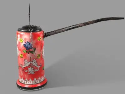 Porcelain Opium Pipe 3D model