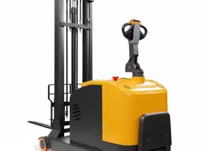 Electric Reach Forklift Truck 3D model