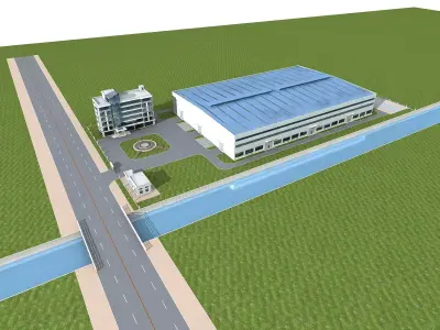 Industry Building 3D model by papan-denis from CGTrader