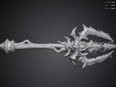 Water Spear 3D model