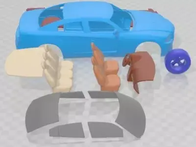 Dodge Charger 2011 Printable Car 3D print model