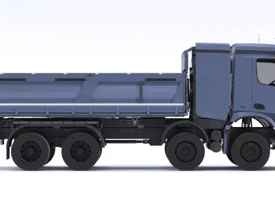 Mercedes Benz eArocs 400 Electric Dump Truck 3D model