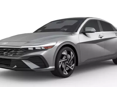 Hyundai Elantra 2024 Low-poly 3D model