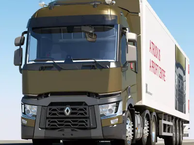 Renault T Range 6X2 3D model