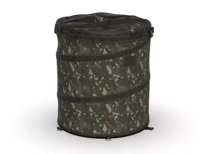 Outdoor Folding Trash Box Low-poly 3D model