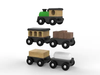 toy train 3D model 13