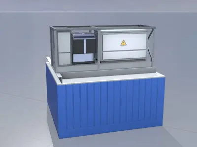 Power storage container 1 Low-poly 3D model