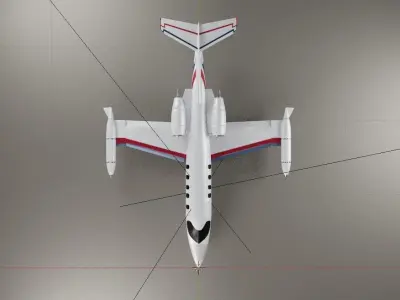 Learjet 35 36 3D model