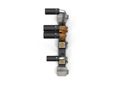 Pipes pair of electric scooters 3D model