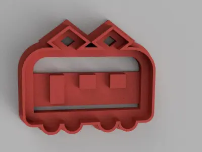 SET 5 COOKIE CUTTER 3D print model train 3D print model