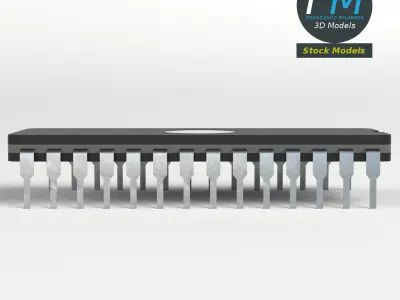 EPROM chip 3D model