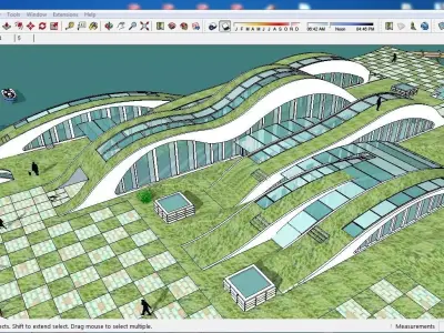 Sketchup Recreational Tourism building B1 3D model