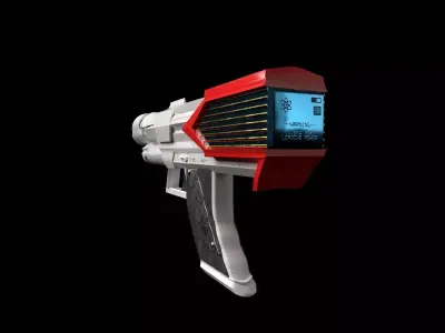 P1400 1-5Kw Power Laser Gun Free low-poly 3D model