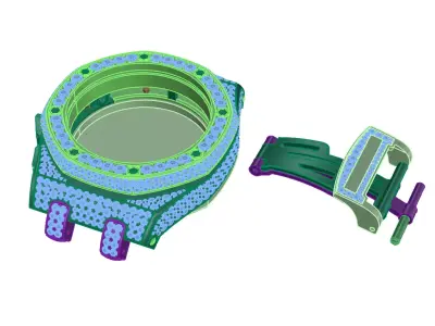watch plastic part 3D print model
