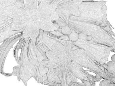 Exotic Colorful Plants - High-Poly Resolution Part 5 3D model