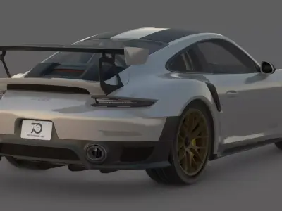 2018 Porsche 911 GT2 RS 3D Model  Widowmaker Performance 3D model