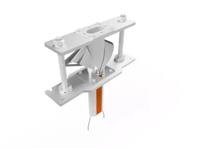 Horizontal Oval Forming Set in Packaging Machine 3D model