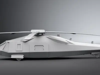 Uh60x Stealthhawk Scale model 3D print model