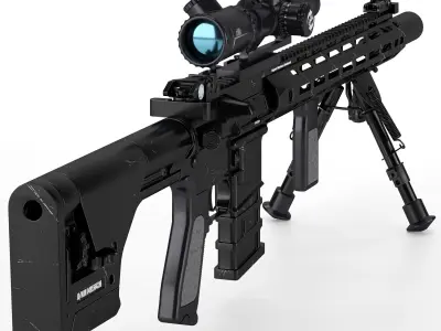 A and K Specialized DMR1 Low-poly 3D model
