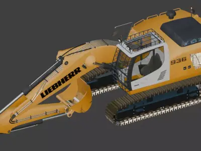 936 Excavator  3D model
