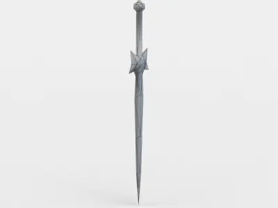 Dagger sword Low-poly 3D model get