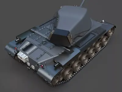 Armored Combat Vehicle - Detailed Tank Asset 3D model