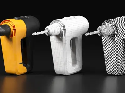 Power Drill 3D model purchase