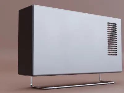 Electric Convector Free low-poly 3D model