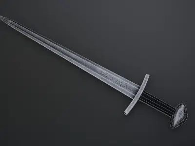 Ulfberht sword Low-poly 3D model