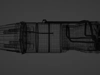jet engine Low-poly 3D model by UI-Design
