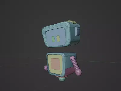 Robot Model Low-poly 3D model buy