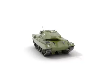 Olive Military Tank model pack Low-poly 3D model