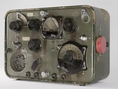 Radiostation Sever Low-poly 3D model