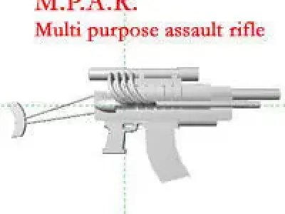 Sci-Fi gun Free 3D model shop