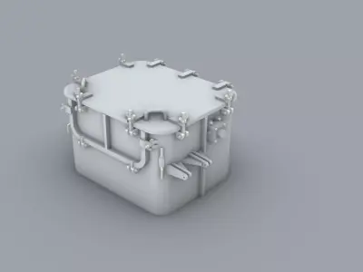 Hatch 2 Low-poly 3D model