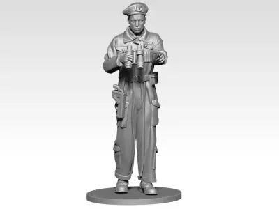British Tank crew ww2 02 3D print model
