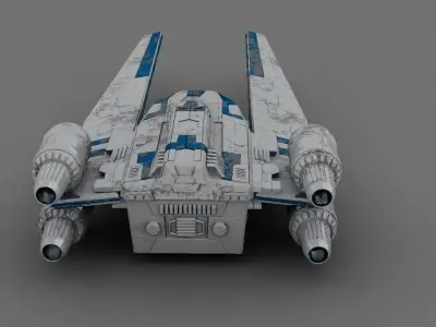 Rogue one UWING Ship 3D model