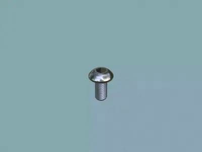 Collection of Steel Stained Bolt Allen Dome PBR 4K 3D Model Pack
