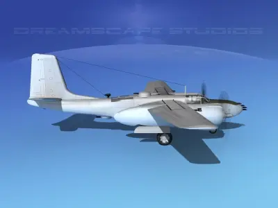Douglas A-26B Invader 3D model purchase
