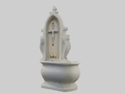 Holywaterfont Model Low-poly 3D model