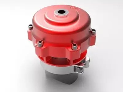 Blow off valve 50 mm Free 3D model