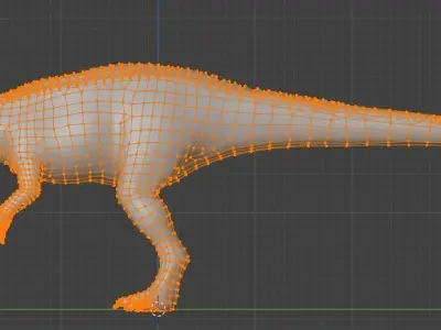 BARYONYX Low-poly 3D model purchase
