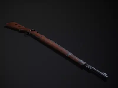 Kar98 Low-poly 3D model