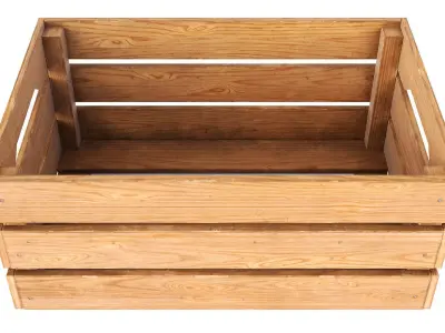 wooden box - PBR Game-Ready Low-poly 3D model purchase