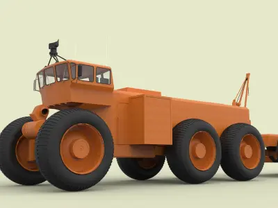 Morrow project Overland train Mark II 3D model